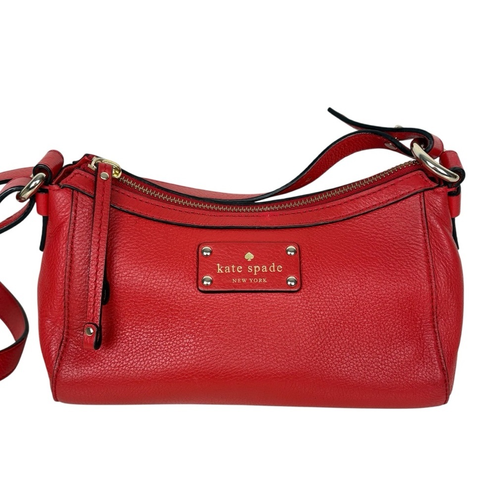 KATE SPADE Berkshire Road Gabriella Leather Crossbody/ Shoulder Bag Red - $298.